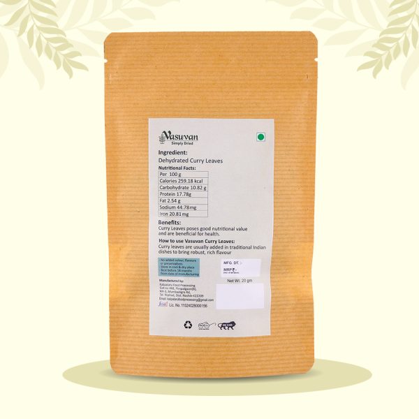 dehydrated curry leaves